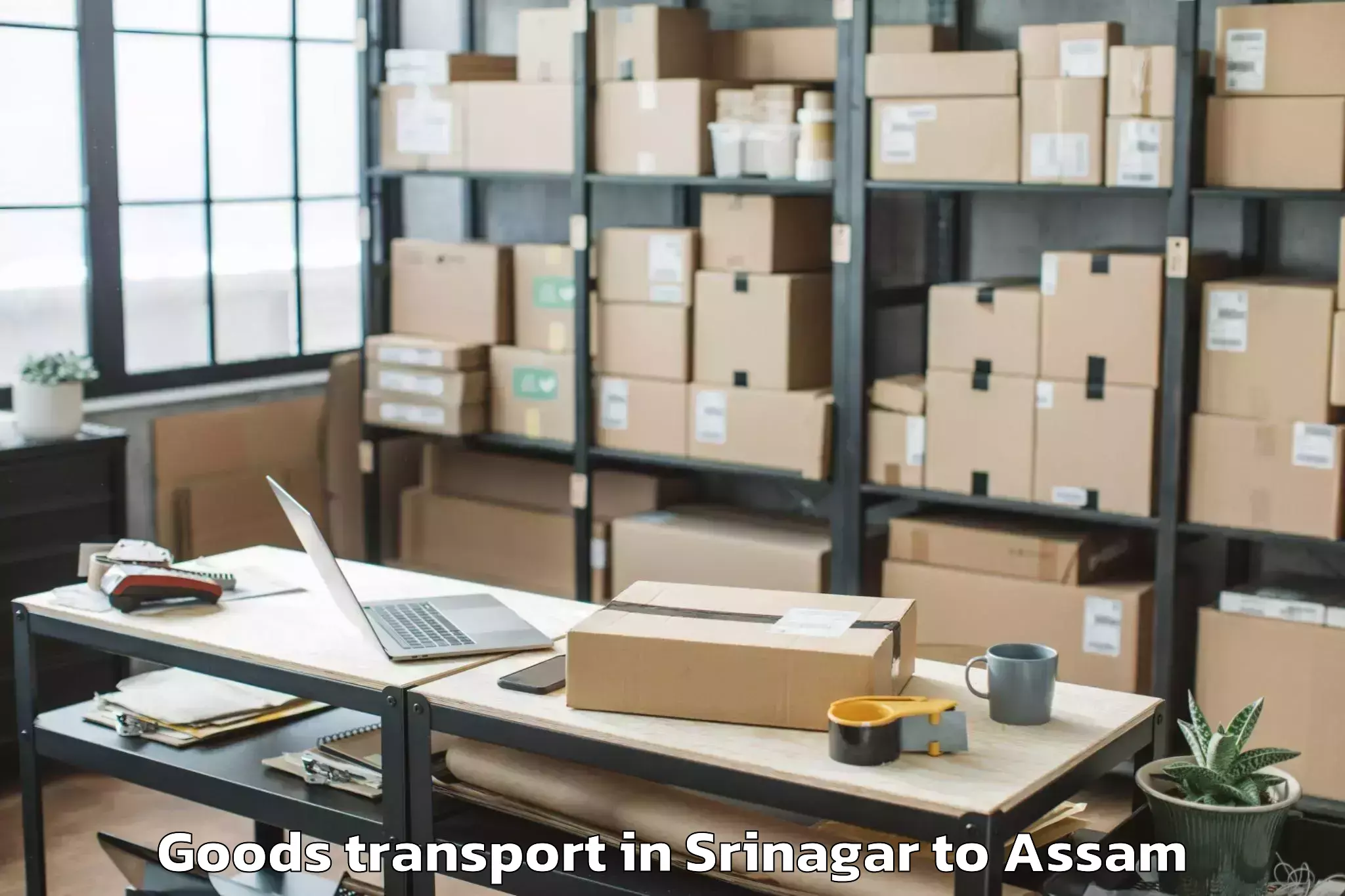 Book Srinagar to Rupai Siding Goods Transport